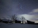 *【鳥海山荘の夜景】見上げた夜空に輝く星々