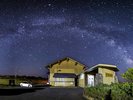*【鳥海山荘の夜景】見上げた夜空に輝く星々