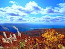 *鳥海高原ラインから紅葉した山々