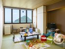 ミキハウス子育て総研ウェルカムベビーのお宿認定ルームの様子