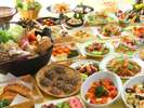 【夕食バイキング】和洋中盛り込んだバイキング。お腹いっぱいお召し上がりください