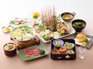11月から12月12日までの秋会席(お造りは2名盛りイメージ)