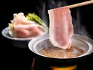 メインは甘みある「能登豚」をしゃぶしゃぶで。お好きなだけお召し上がりいただけます。
