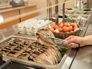 朝ごはんの干物は何枚でも食べ放題