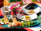 【特選旬彩会席】器の美とともに五感で味わう日本料理 ※一例