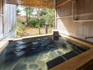 【本館・松寿庵】温泉露天風呂付き和室(客室露天風呂の一例)