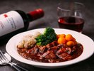 【ディナー】ブフ ブレゼ 味噌風味の人参添え