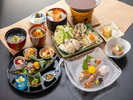 昼食【厳島昼御膳】牡蠣をはじめ厳選された瀬戸内の逸品 ※写真メニューは一例です。