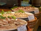 【明治館の朝食☆お食事処・共楽】当館人気の干物♪ ほくほくでおいしいですよ(^^)