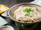 【夕食一例】代の物:三元豚陶板焼き。ご飯がすすみます!