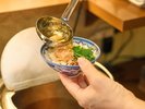 【夕食一例】自分でつくるお茶漬け。あつあつをどうぞ!