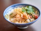 【夕食一例】自分でつくるお茶漬け。あつあつをどうぞ!