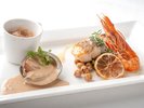 ■ご夕食イメージ・海鮮フレンチプラン|お好みに合わせてメインは海鮮メニュー2種よりお選びいただけます