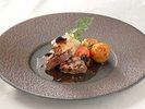 ■ご夕食イメージ・肉フレンチプラン|お好みに合わせてメインはお肉メニュー2種よりお選びいただけます