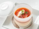 ■ご夕食一例/夏メニュー【恋ベリーのポタージュ 甘いフロマージュクリーム】