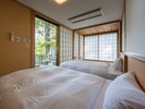 ■2間和室2ベッドルーム|快適な眠りを実現するシモンズ製ベッドを設置