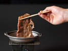 ■料理■2026年6月〜上州ブランド赤城和牛付逸会席 焼きしゃぶ/最初にお肉を焼いてください