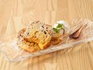 【朝食】やさしい甘さの「パウンドケーキ」を、上品に仕立てました。