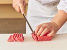 【夕食】市内でも珍しい「本マグロ」をご満足いだたけるまでお召し上がりください。