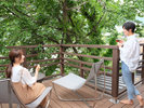 お部屋にはテラスを完備。日常の喧騒から離れ、静寂のひとときを。