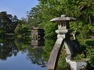 【兼六園】日本三名園の一つに数えられる、廻遊式の庭園。