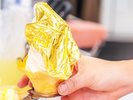 【金箔ソフトクリーム】金沢の金箔は、国内生産量の99%以上を占める伝統工芸です!