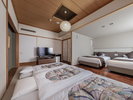 ■スーペリア和洋室(50u)(ベッド幅:120cm×200cm (2台)