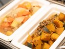 【煮物(かぼちゃ、肉じゃが)】煮物のぬくもりが、朝に寄り添う。