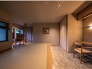 小上がりにふかふかのお布団を敷いてゆっくりお休みいただけます_紫翠
