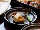 【夕食】選べる陶板焼き:鮑 ※イメージ