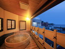 【露天風呂付客室】駿河湾を一望する贅沢な眺め