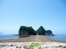 【三四郎島/トンボロ現象】島まで歩いて渡れる自然現象