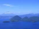 蝦夷富士【羊蹄山】も見える洞爺湖☆上空から