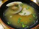 洞爺名物帆立の稚貝の味噌汁