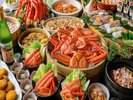 【冬の料理】旬なカニをメインに、新鮮な食材を使用料理の数々をバイキングで堪能