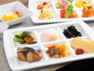健康朝食盛り付けイメージ