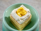 愛犬用食事イメージ/かぼちゃと豆乳のショートケーキ