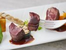 【ご夕食イメージ】特別コース 秋メニュー/和牛フィレと伊豆鹿のサルターレ・伊豆みそ香るソース
