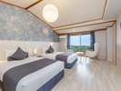 【最上階オーシャンビュー】デラックスツイン 限定2部屋。相模灘を望む眺望が自慢