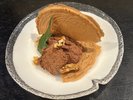 【本日のデザート】湯せんぺいとチョコのムース※時期によって内容が異なります。