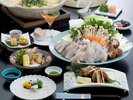 *【若狭ふぐづくし懐石】てっさ、てっぴ、てっちり鍋など様々な調理法でご堪能ください(イメージ)