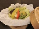 朝は栄養満点の温野菜♪