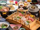 お刺身は人数分を船盛でご用意します。※大人のみ