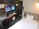 ★スタンダードシングル★1Wi-Fi無料、LGスタイラー、コンセント付ベッド、高反発マットレス