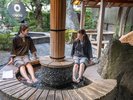 当館自慢の足湯はすべて源泉かけ流しでございます。