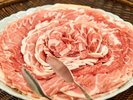 セルフ陶板焼きの豚肉