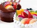 【記念日オプション/有料】ホテルメイドの特製ホールケーキ(3日前までに要予約)