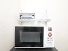 1F自動販売機コーナー角にご宿泊者様御利用いただける電子レンジを設置しております♪