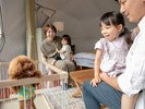 ワンちゃんと泊まれるお部屋は全部で3棟。愛犬との忘れられない旅を演出します。
