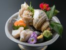 初夏の富山を味わう!富山湾のあわび“越中バイ貝”姿造里